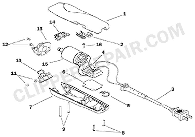 wahl clippers parts diagram