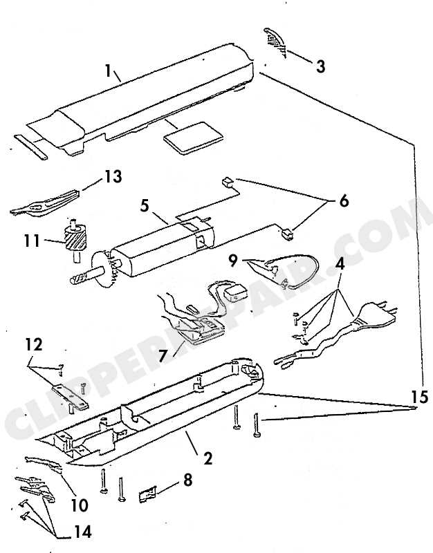 wahl clippers parts diagram