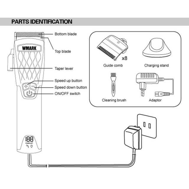 wahl detailer parts diagram