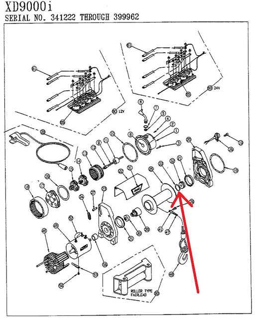 warn a2000 winch parts diagram