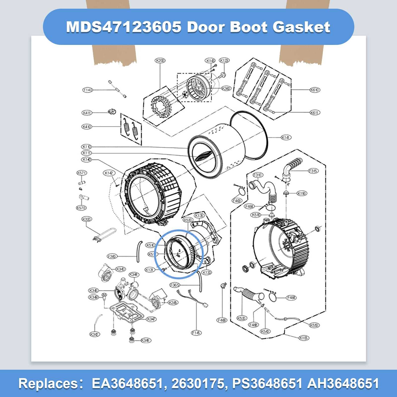 washer machine parts diagram