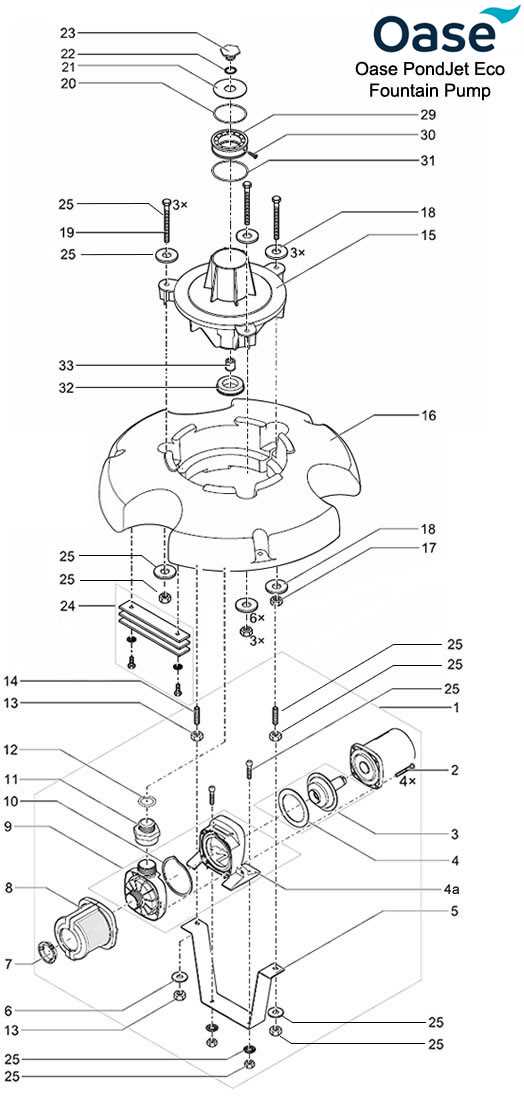 water fountain parts diagram