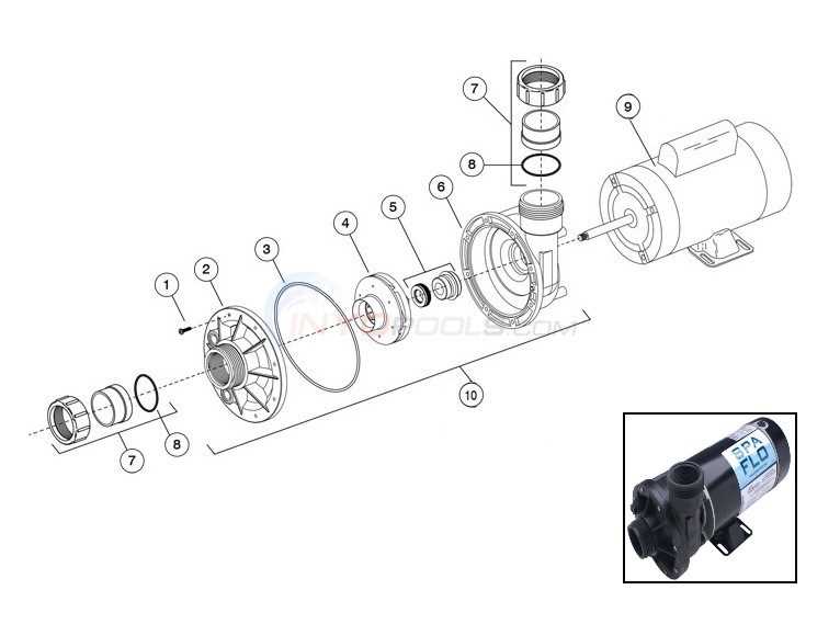 water pump parts diagram