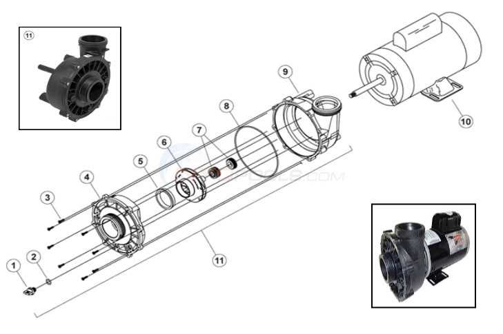 water pump parts diagram