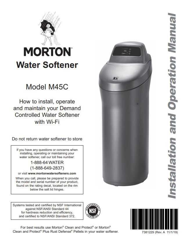 water softener parts diagram