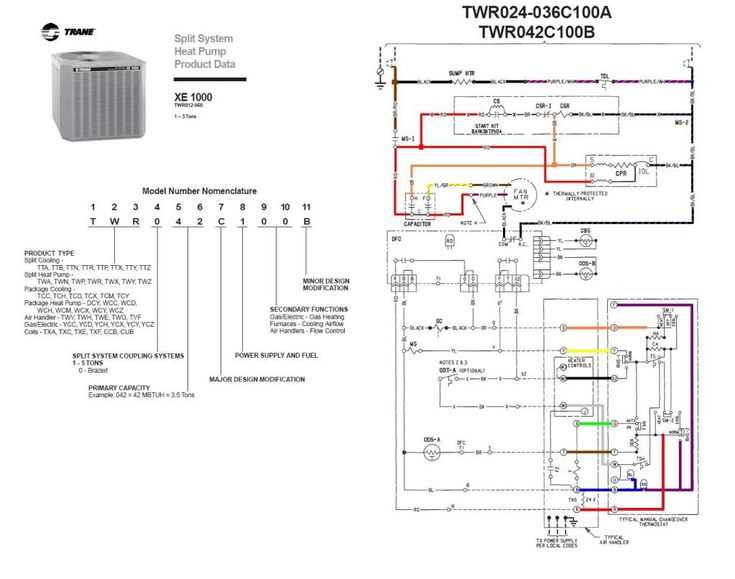 trane heat pump parts diagram