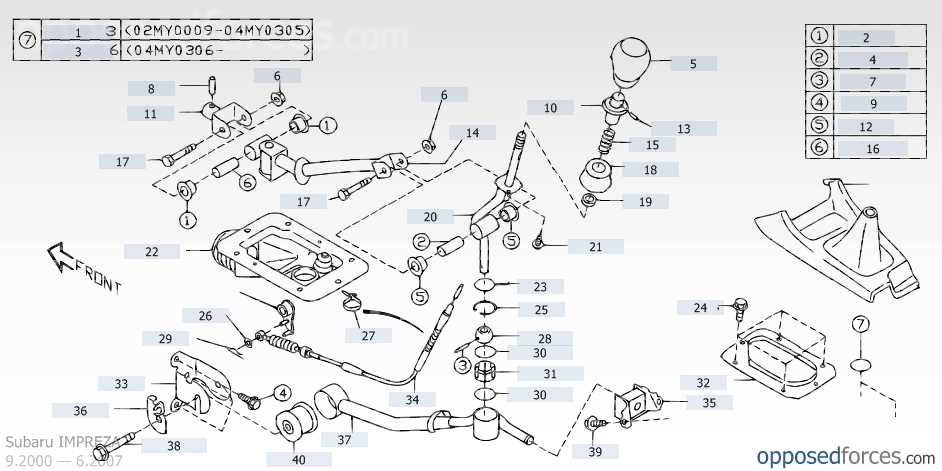 subaru parts diagrams