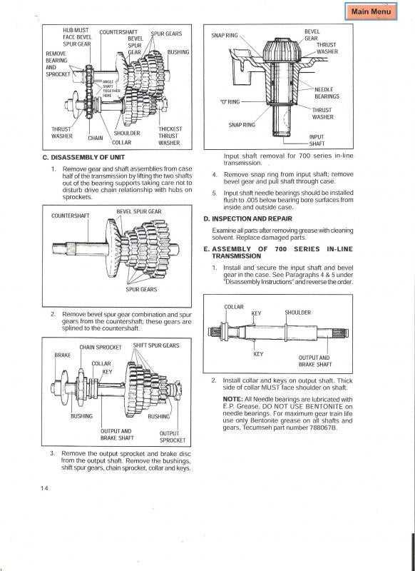 peerless 2300 transaxle parts diagram