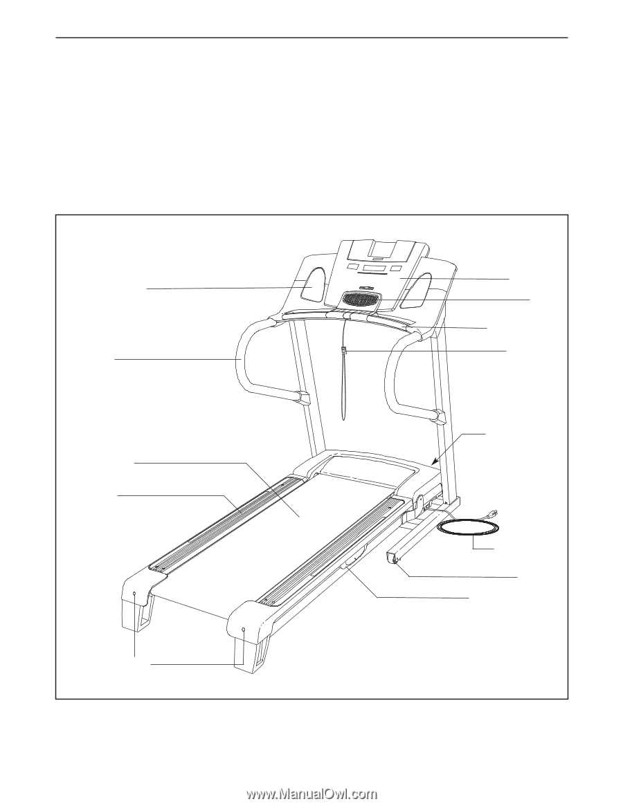 treadmill parts diagram