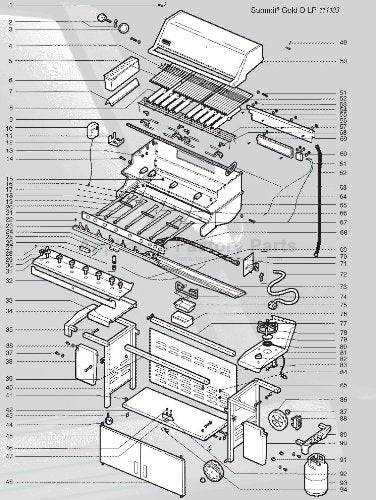 weber gas grill parts diagram