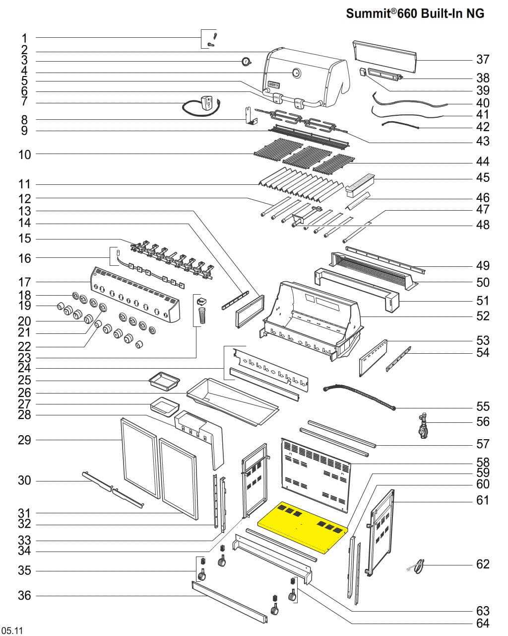 weber summit s 470 parts diagram