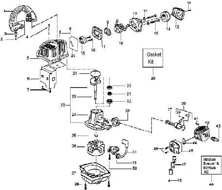 weedeater featherlite parts diagram