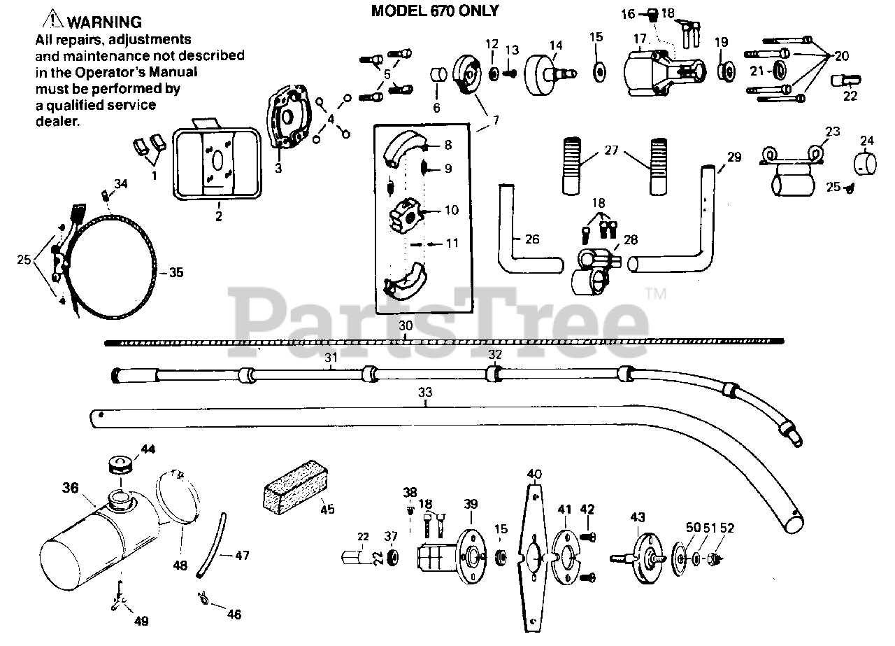 weedeater parts diagram