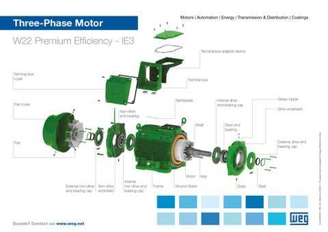 weg motor parts diagram