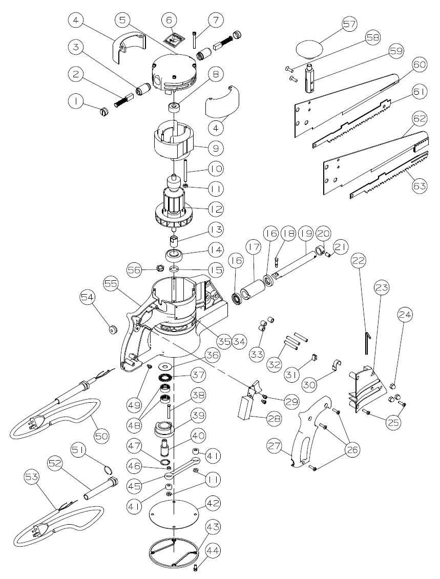 wellsaw 404 parts diagram