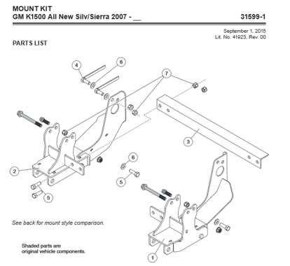 western ultramount plow parts diagram