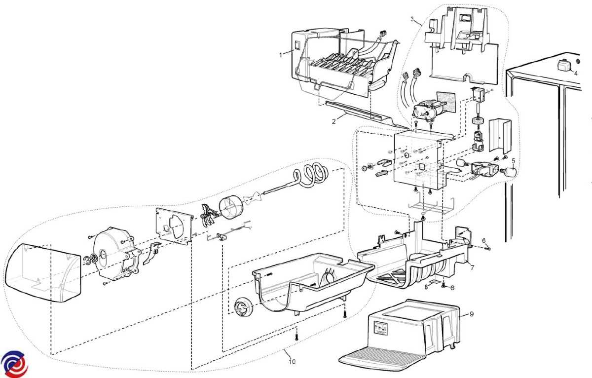 westinghouse fridge parts diagram