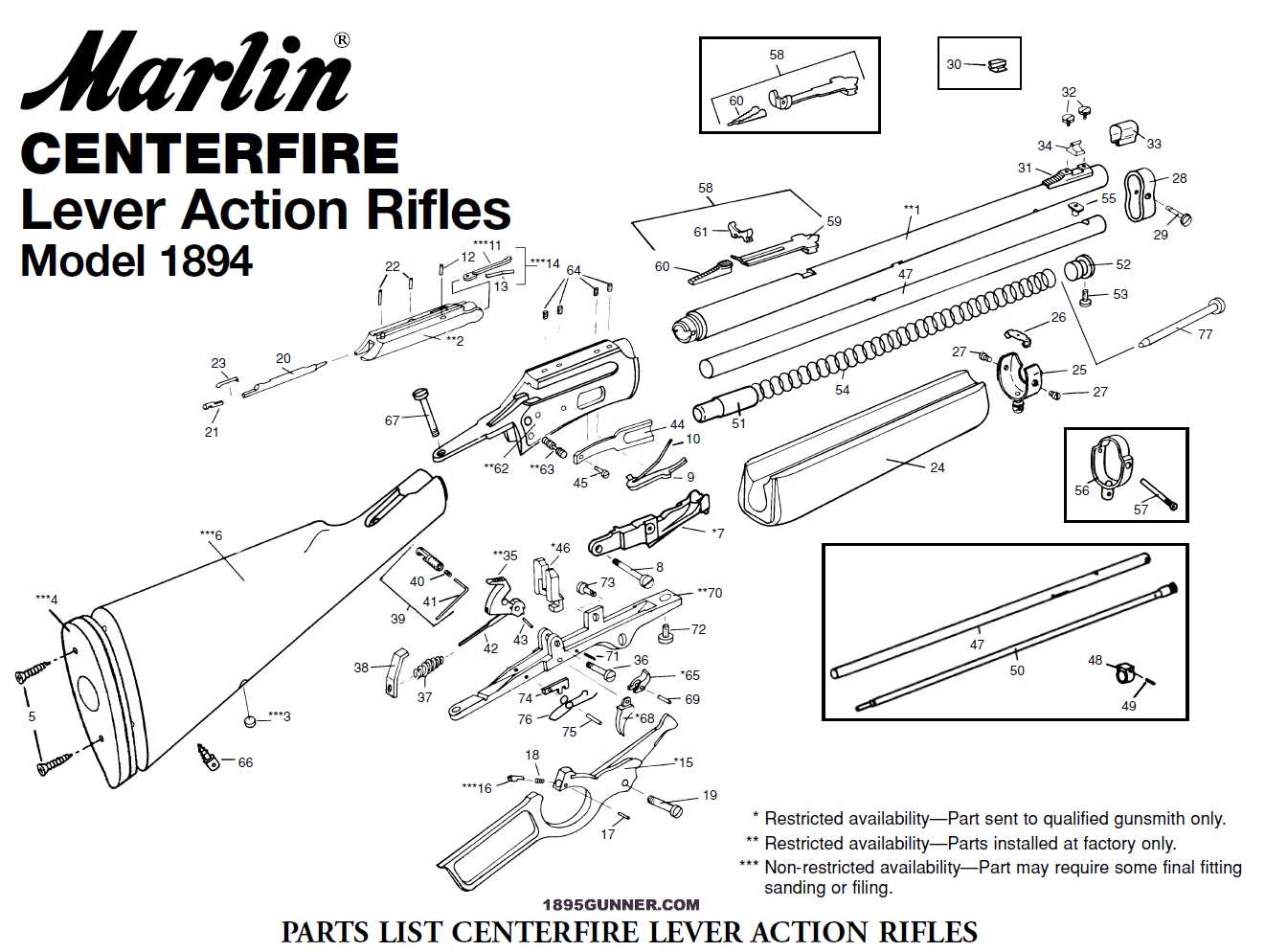 winchester 94ae parts diagram