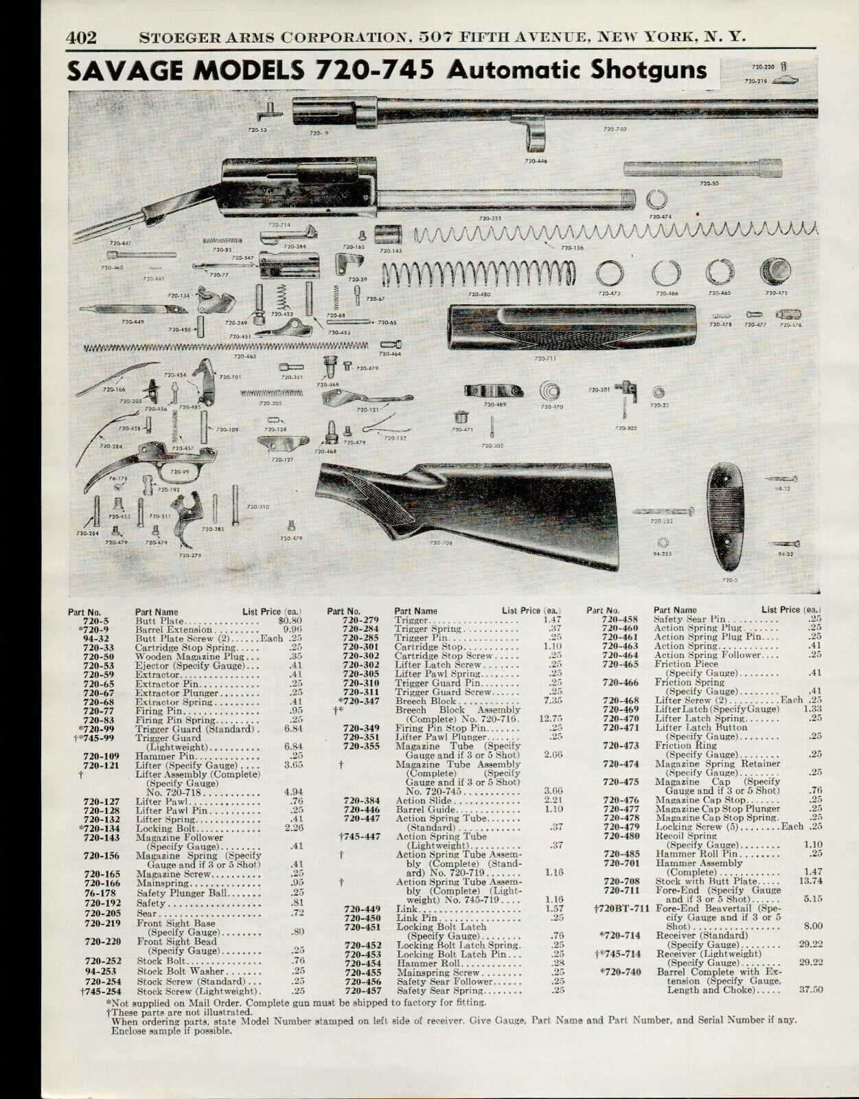 stevens 555 parts diagram