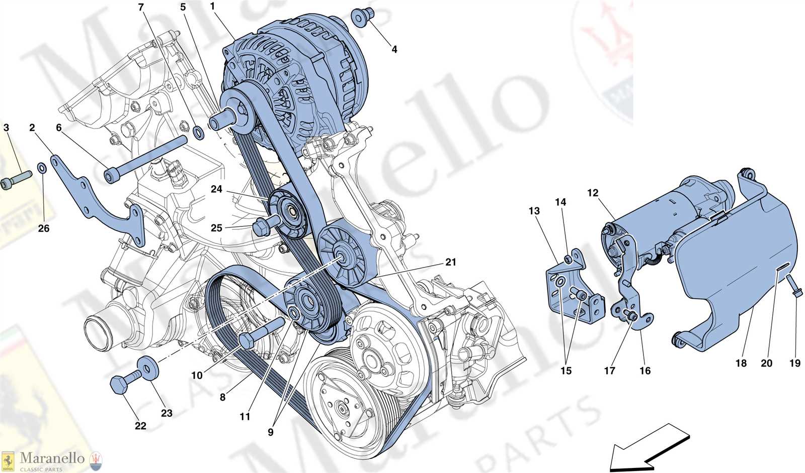 starter motor parts diagram