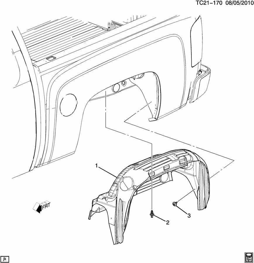 wheel well parts diagram