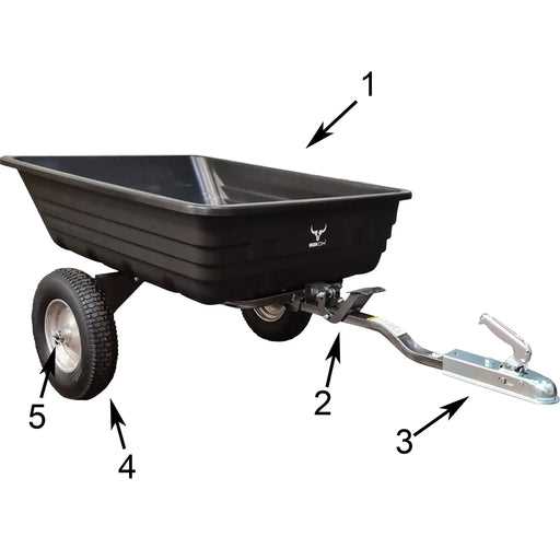 wheelbarrow parts diagram