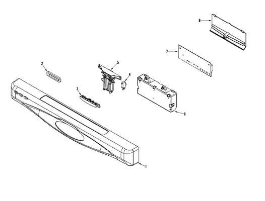 whirlpool dishwasher parts diagram