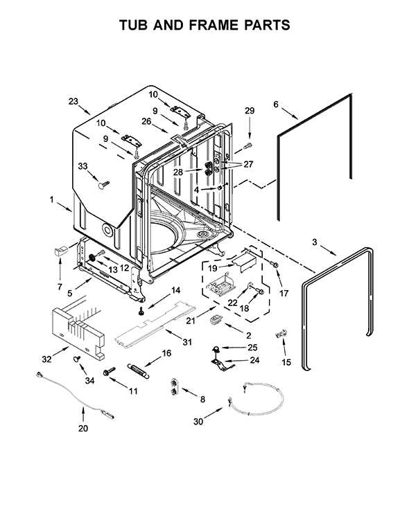 whirlpool dishwasher wdt970sahz parts diagram