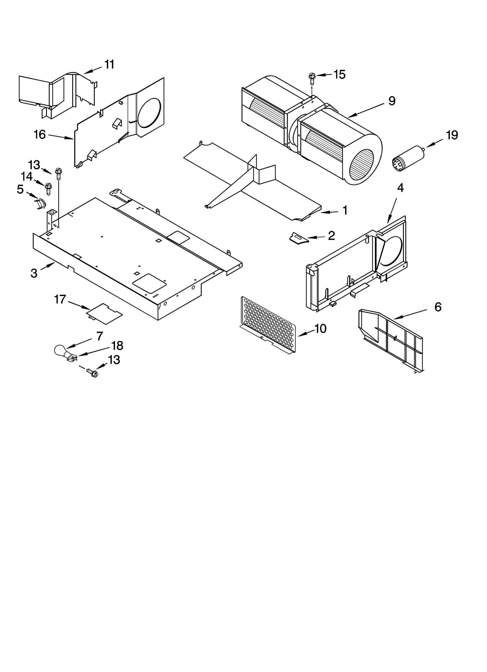 whirlpool microwave parts diagram