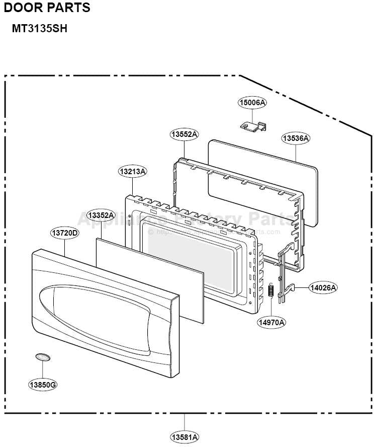 whirlpool microwave parts diagram