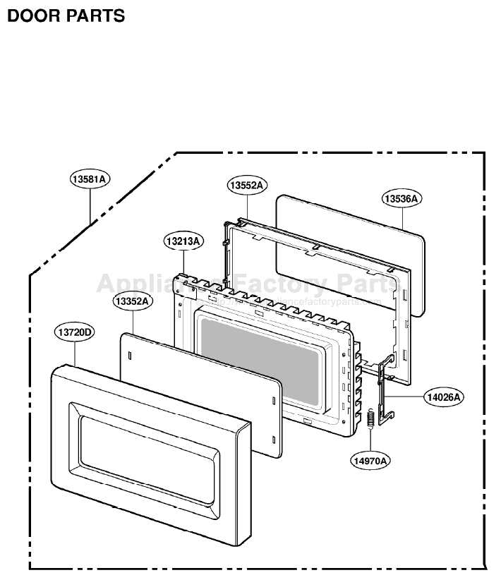 whirlpool microwave parts diagram