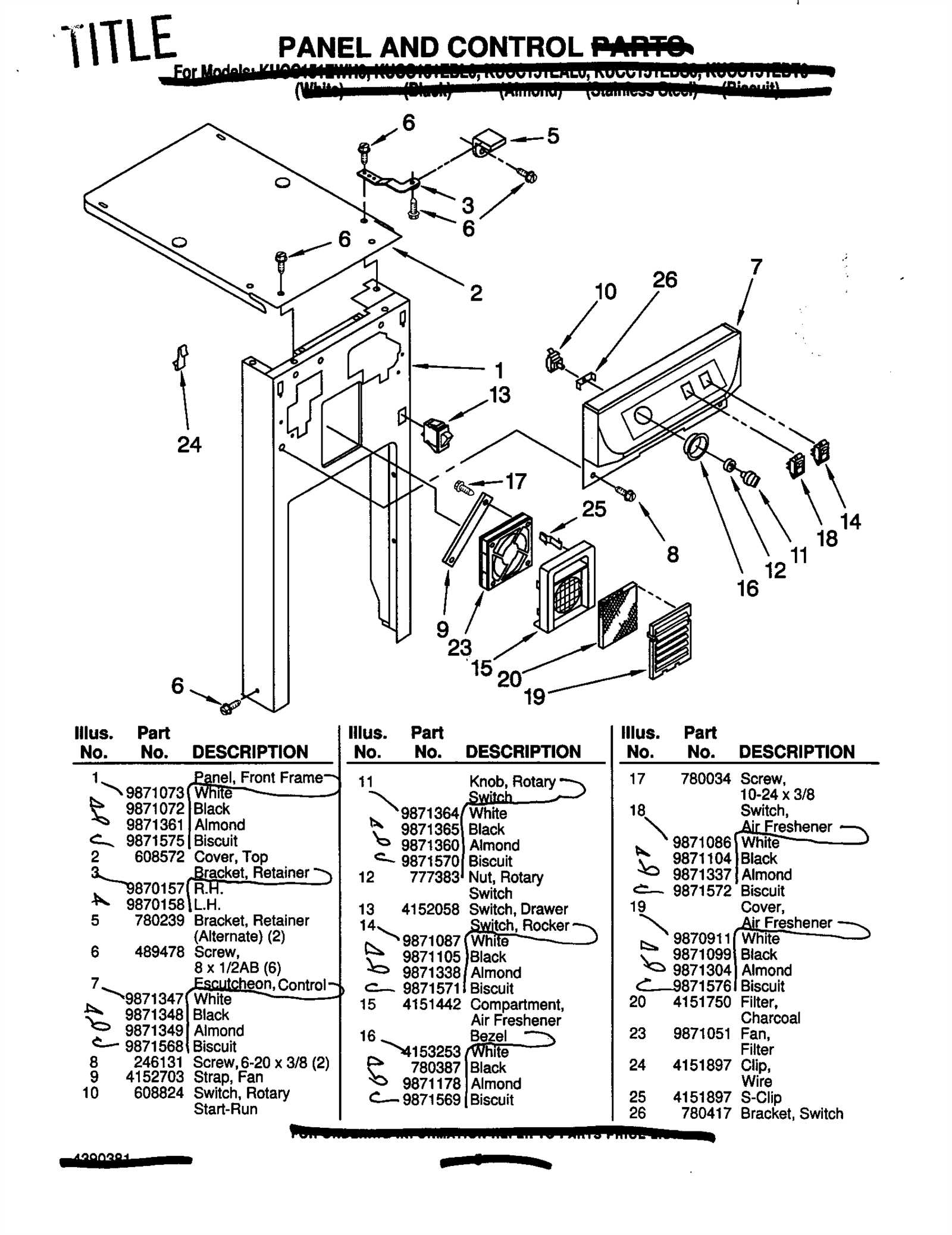 whirlpool trash compactor parts diagram