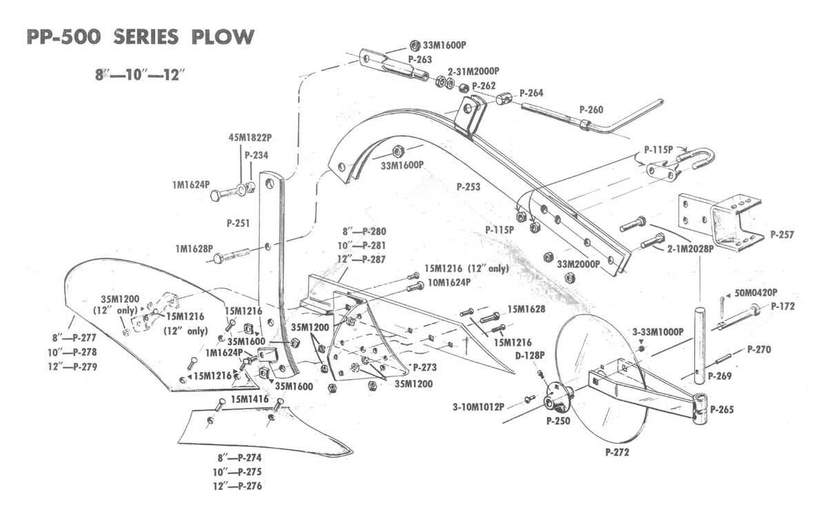 white 508 plow parts diagram