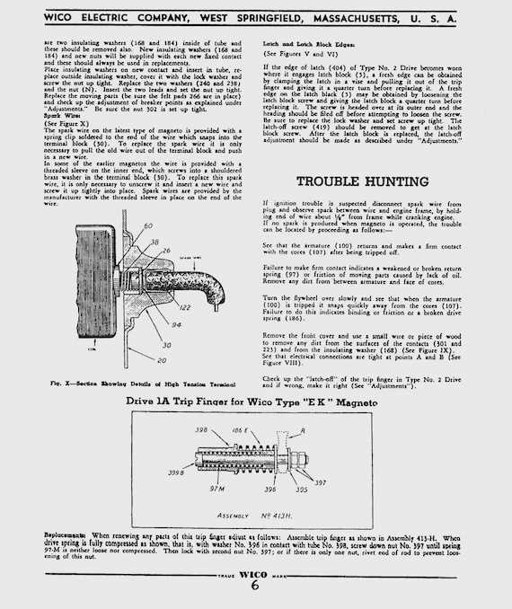 wico x magneto parts diagram