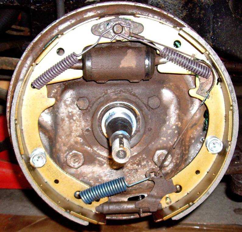 rear drum brake parts diagram