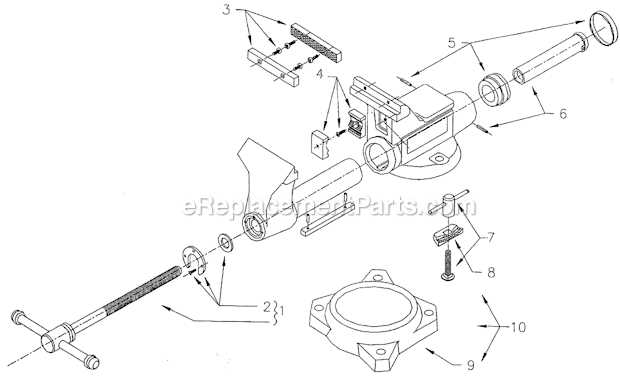 wilton vise parts diagram