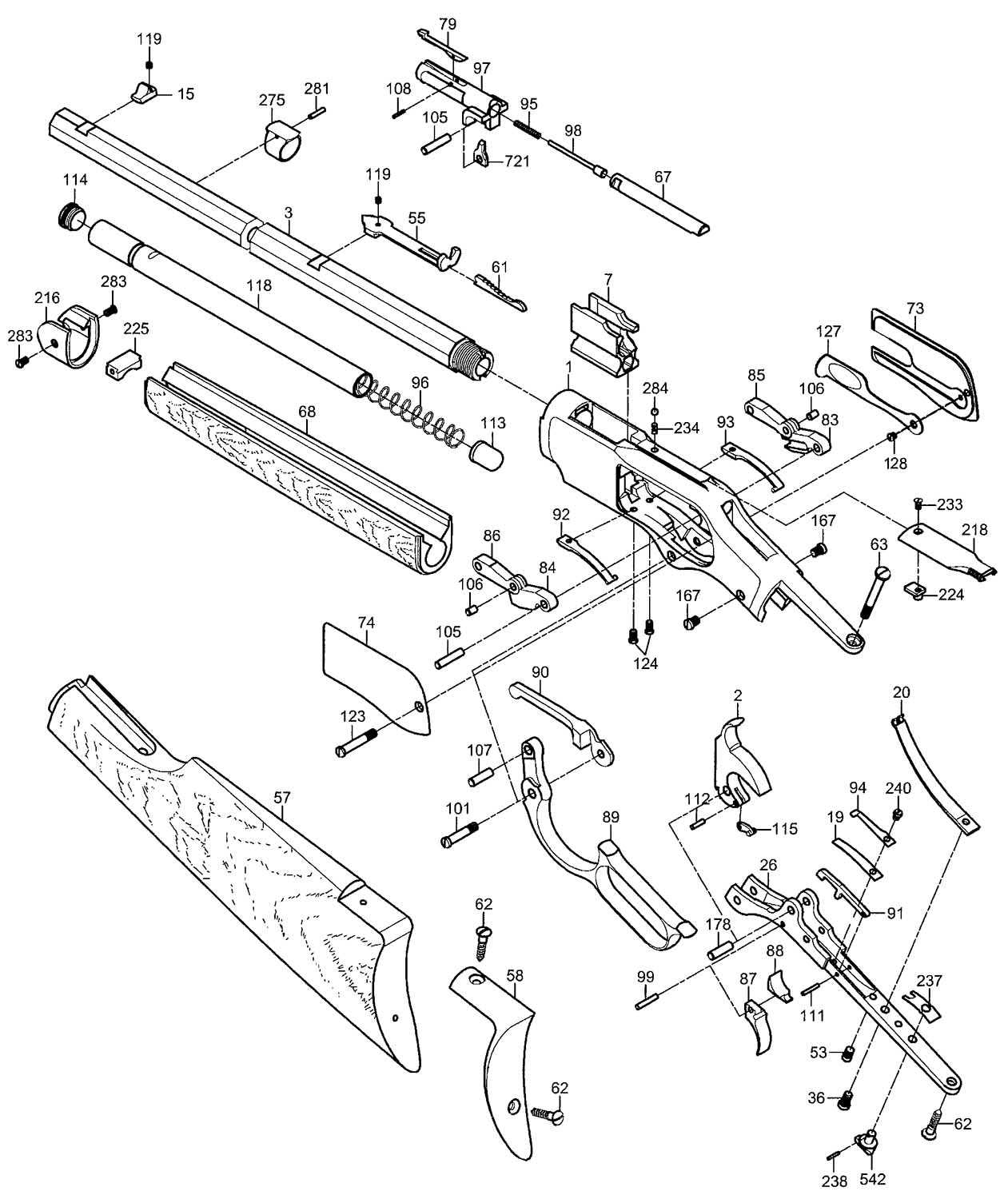 winchester 1873 parts diagram