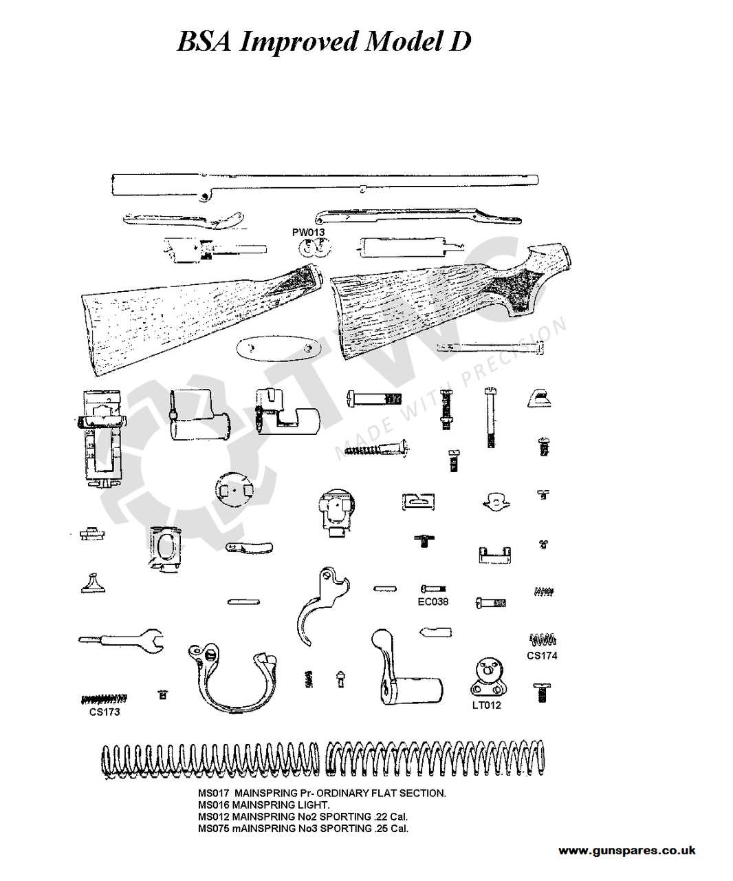 winchester 94 parts diagram