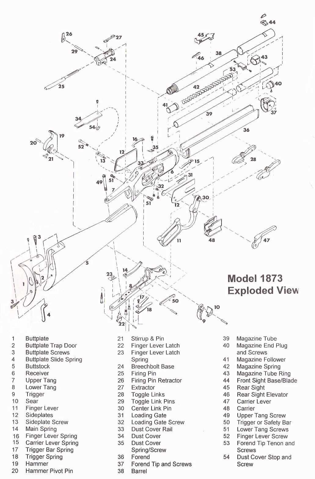 winchester 94 parts diagram