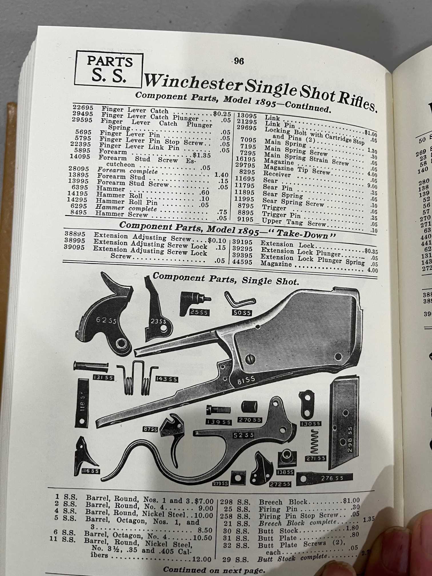 winchester model 1873 parts diagram