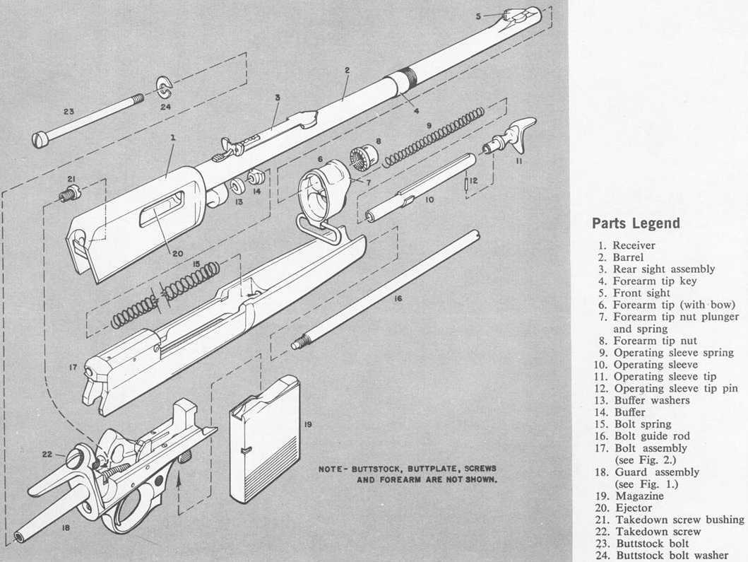 winchester model 50 parts diagram