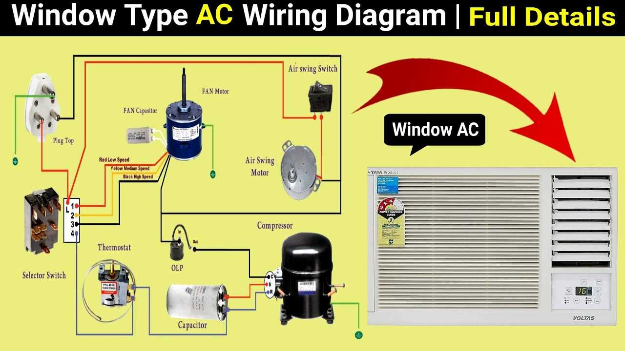 window ac parts diagram