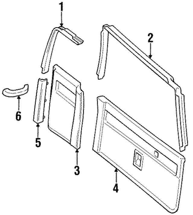 window trim parts diagram