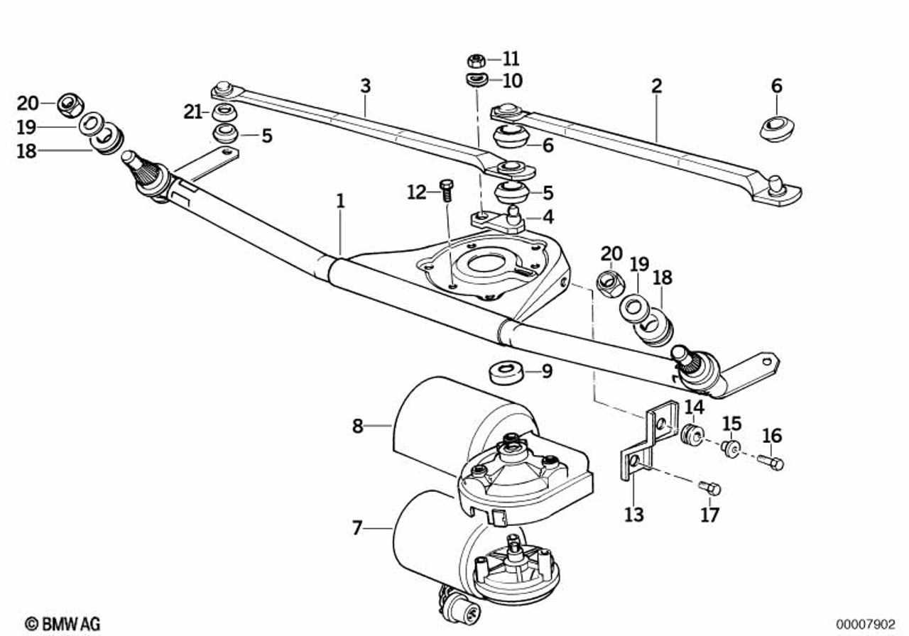 wiper linkage windshield wiper parts diagram