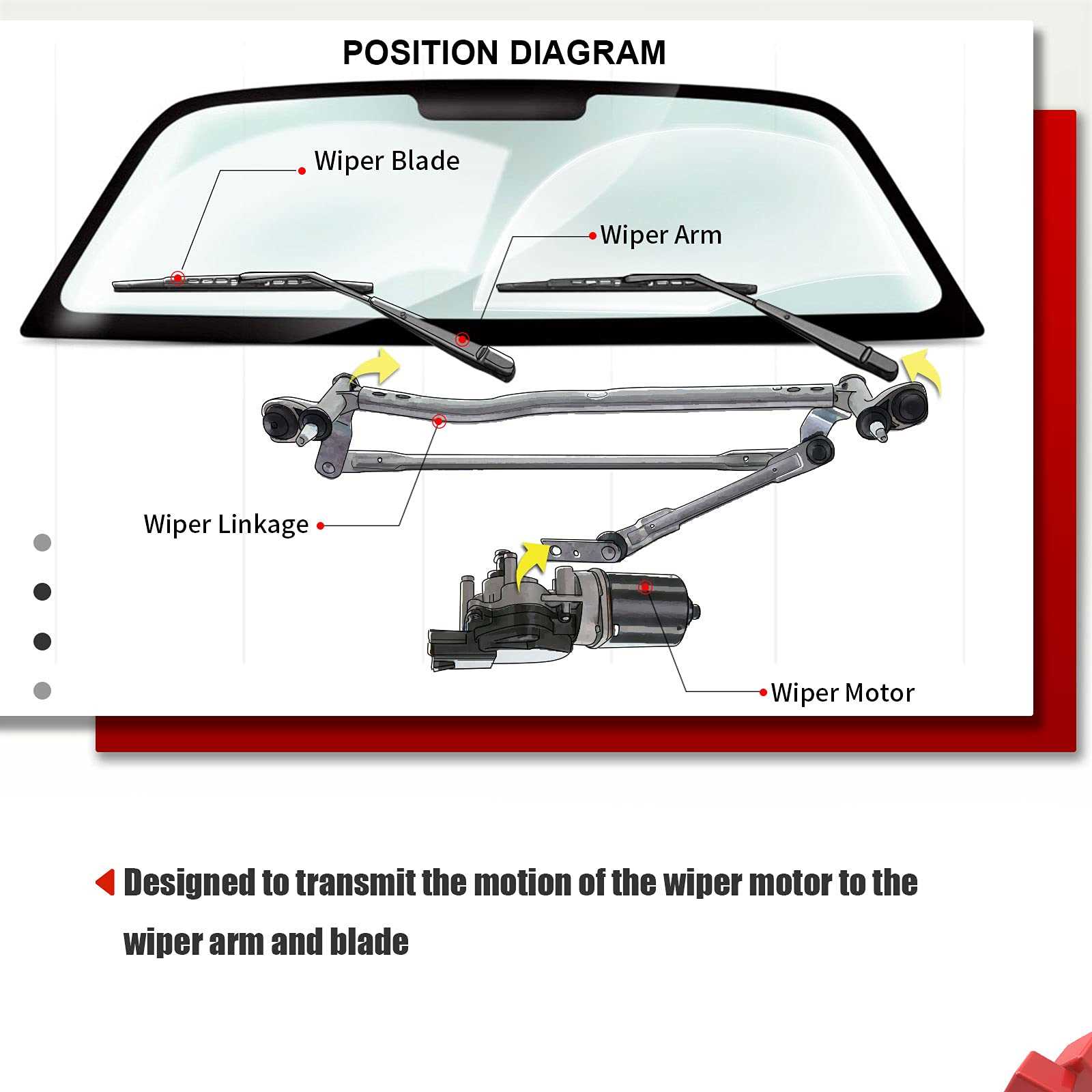 wiper linkage windshield wiper parts diagram