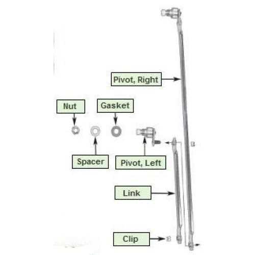 wiper linkage windshield wiper parts diagram