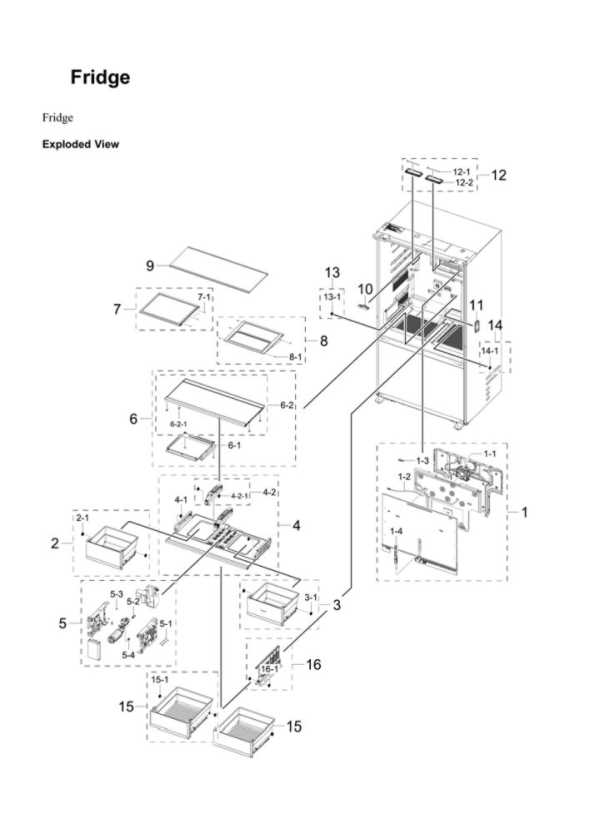 samsung french door refrigerator parts diagram