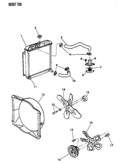 radiator parts diagram