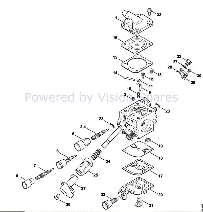 stihl br350 parts diagram