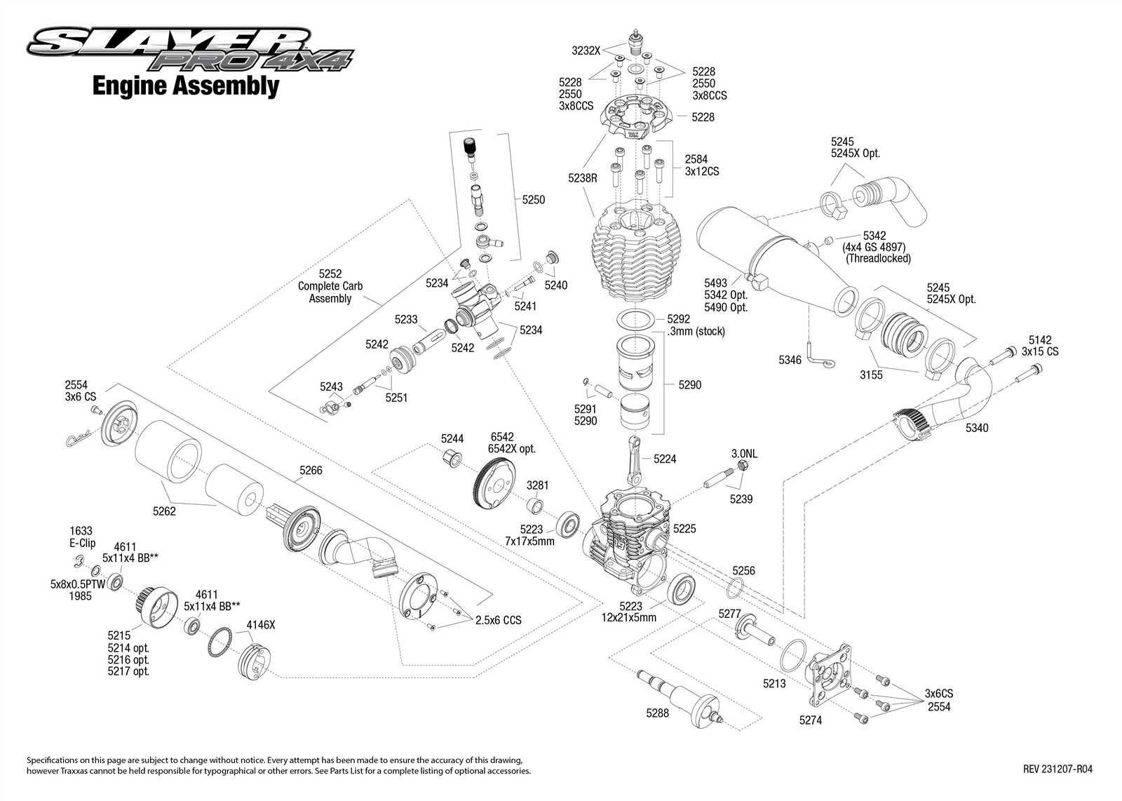 traxxas parts diagram